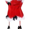 Mrs Claus Black Bow Corset - Image 2