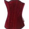Candace Red Velvet Corset - Image 2