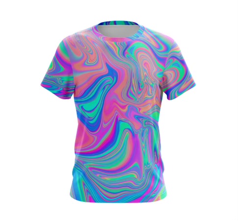 Pastel Psychedelic T-Shirt - Cybershop Australia