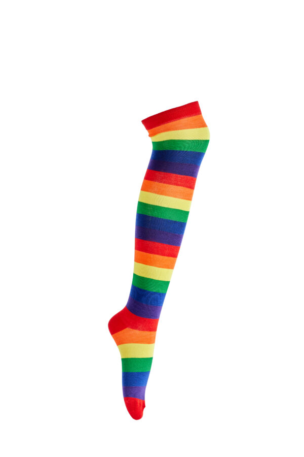 Rainbow Pride Over The Knee Socks