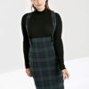 Hell Bunny Evelyn Pinafore Skirt - Green