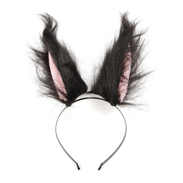Fox Headband/Hairclips - Black/Pink