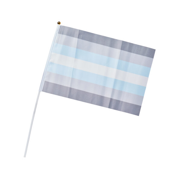 Demiboy Pride Hand Flag - Medium