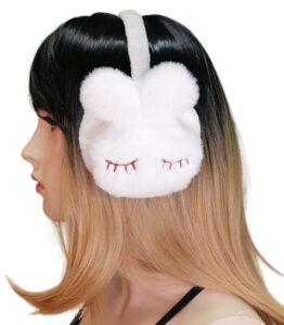 White Bunny Earmuffs