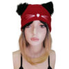 Dark Red Beanie - Cat Ears
