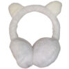 White Cat Earmuffs / Heart Sequins - Image 3