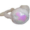 White Cat Earmuffs / Heart Sequins - Image 2