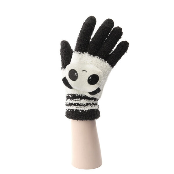 Gloves - Panda Black and White