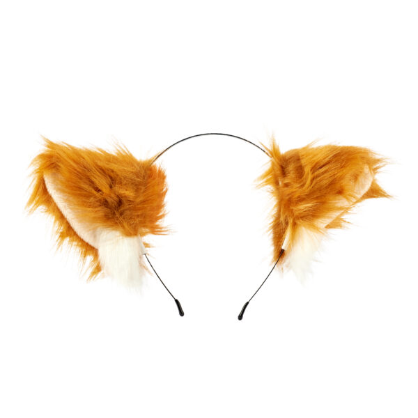 Roxy Brown with White Ears Headband