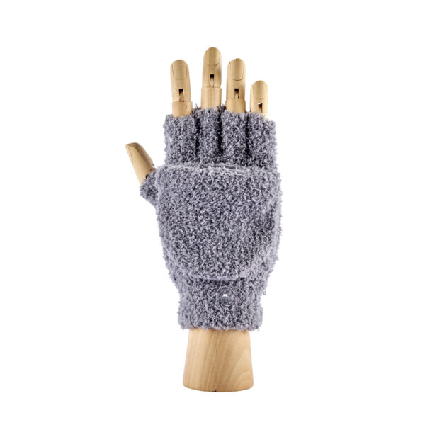 Plain Grey Fingerless Gloves