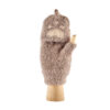 Fingerless Bunny Paw Gloves - Grey/Khaki - Image 2
