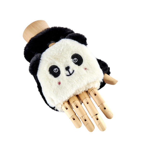Panda Fingerless Paw Gloves