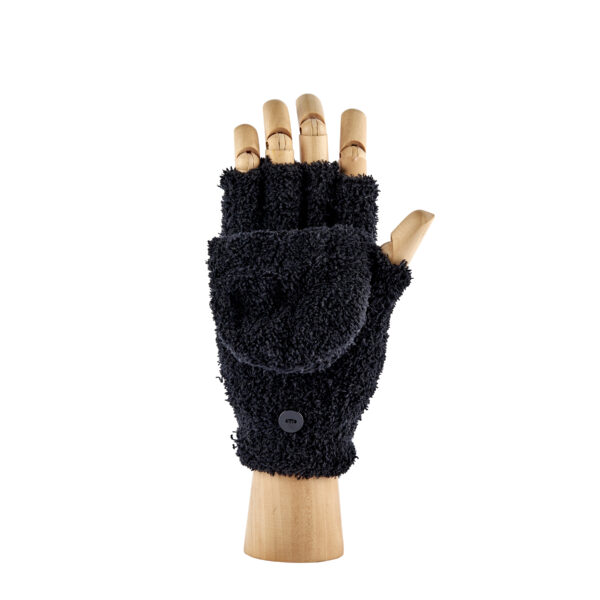 Plain Black Fingerless Gloves
