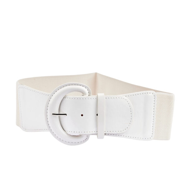 Shiny White Waist Belt