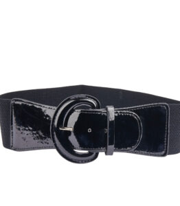 Shiny Black Waist Belt