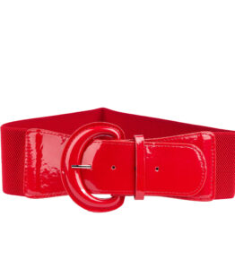 Shiny Red Waist Belt