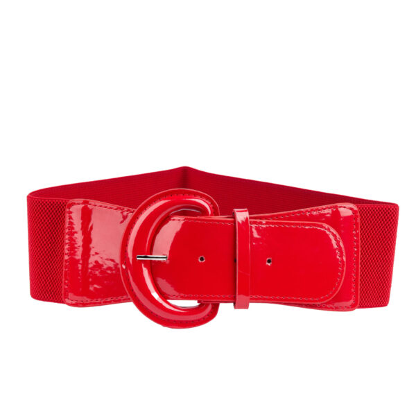 Shiny Red Waist Belt