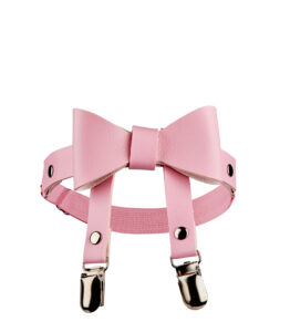 Pink Leg Garter with Bow