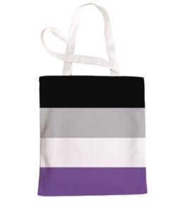 Pride Canvas Tote Bag - Asexual