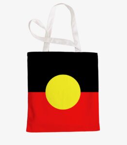 Canvas Tote Bag - Aboriginal Flag