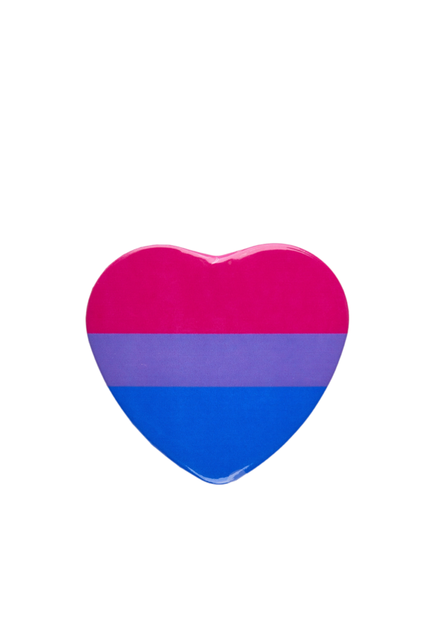 Pride Badge - Bisexual Flag - Heart