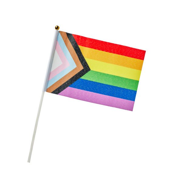 Progress Pride Hand Flag