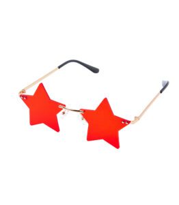 Star Glasses - Red