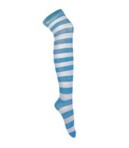 Blue and White Stripe - Over the knee socks