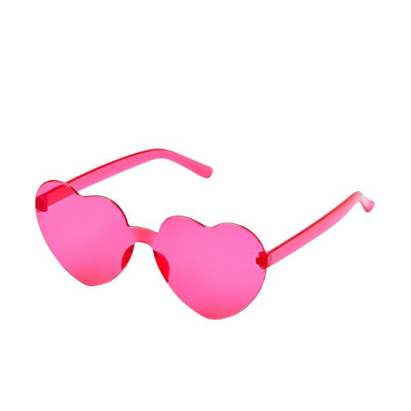 Pink Love Heart Glasses - Plastic