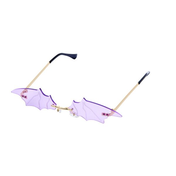 Purple Bat Wing Glasses
