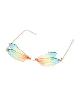 Green/Yellow/Pink Dragonfly Glasses
