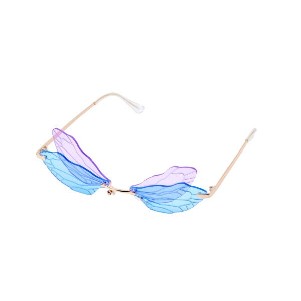 Purple/Blue Dragonfly Glasses
