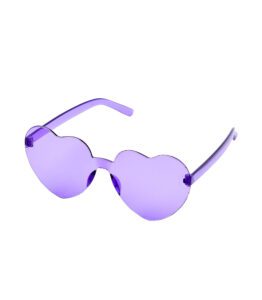 Purple Love Heart Glasses