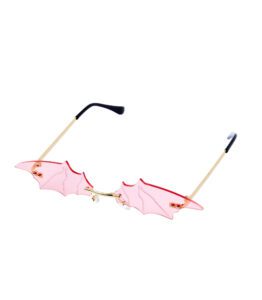 Pink Bat Wing Glasses