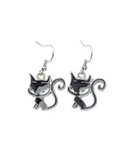 Earrings – Black Cat