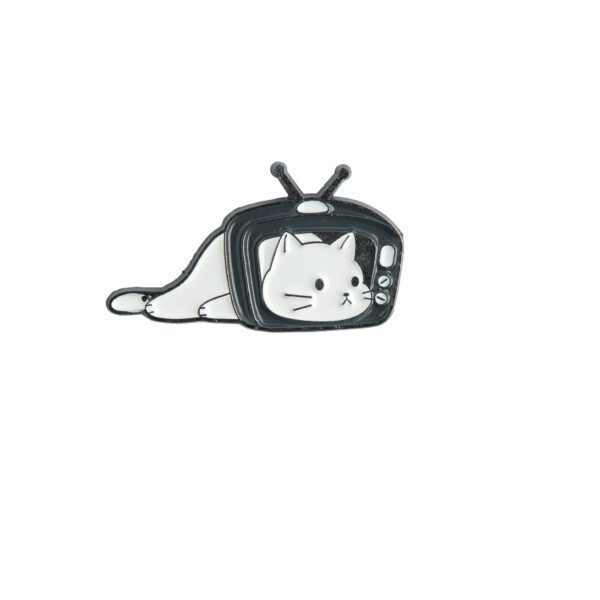 Cat Stuck in TV Pin
