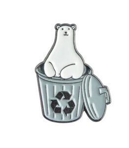 Recycle Polar Bear Pin
