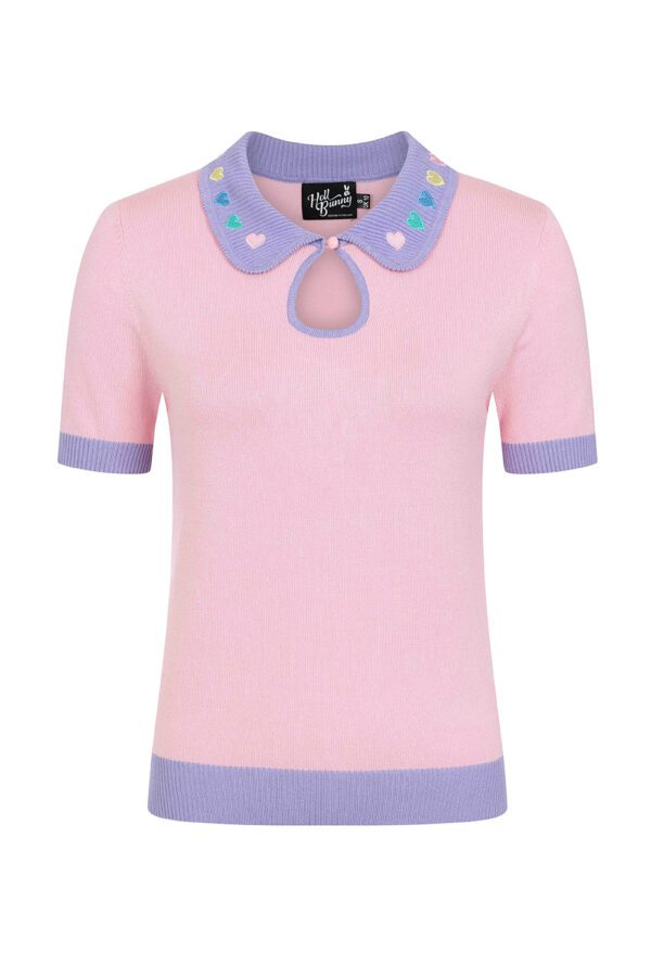 Hell Bunny Lollie Top – Pink