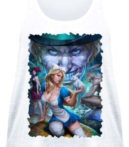 Mad Hatter with Sexy Alice Singlet