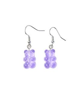 Earrings – Purple Gumibears