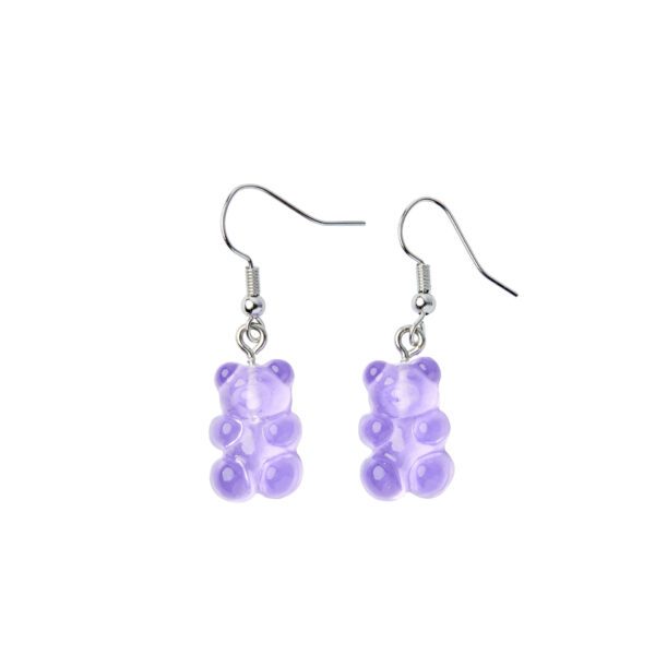 Earrings – Purple Gumibears