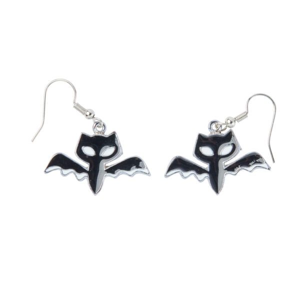 Earrings – Black Bats