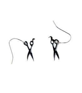 Earrings – Black Scissors