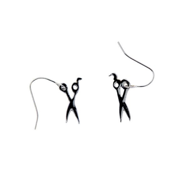 Earrings – Black Scissors