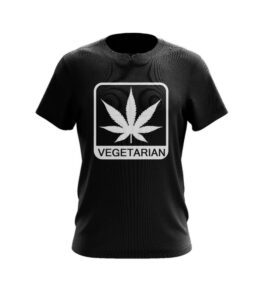 Vegetarian Marijuana Leaf T-Shirt