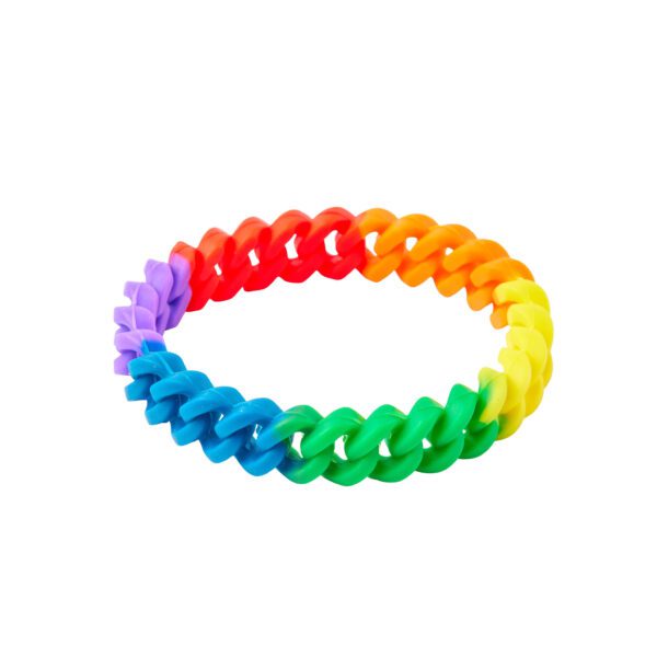 Rainbow Pride Braided Silicon Bracelet