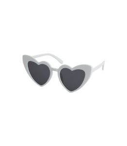 Hearts White and Grey Glasses