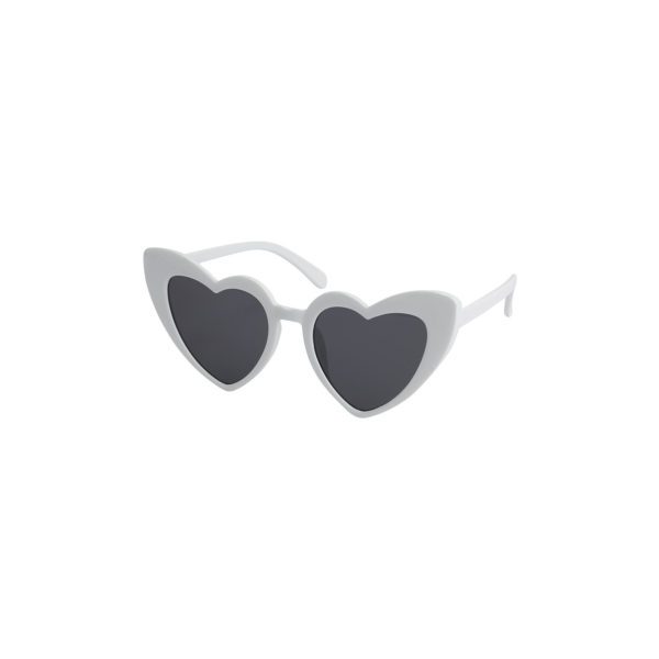 Hearts White and Grey Glasses
