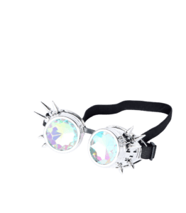 Spike Kaleidoscope Goggles – Silver