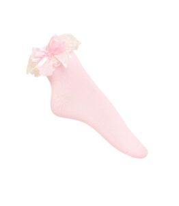 Dolly Bow Bobby Socks – Pink